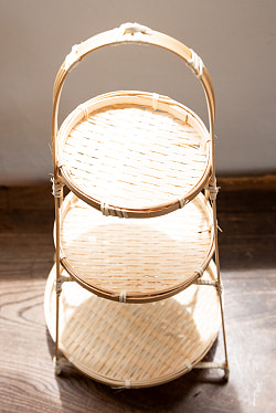 天然素材が優しい　バンブープレートスタンド 【3段】 - サブ5