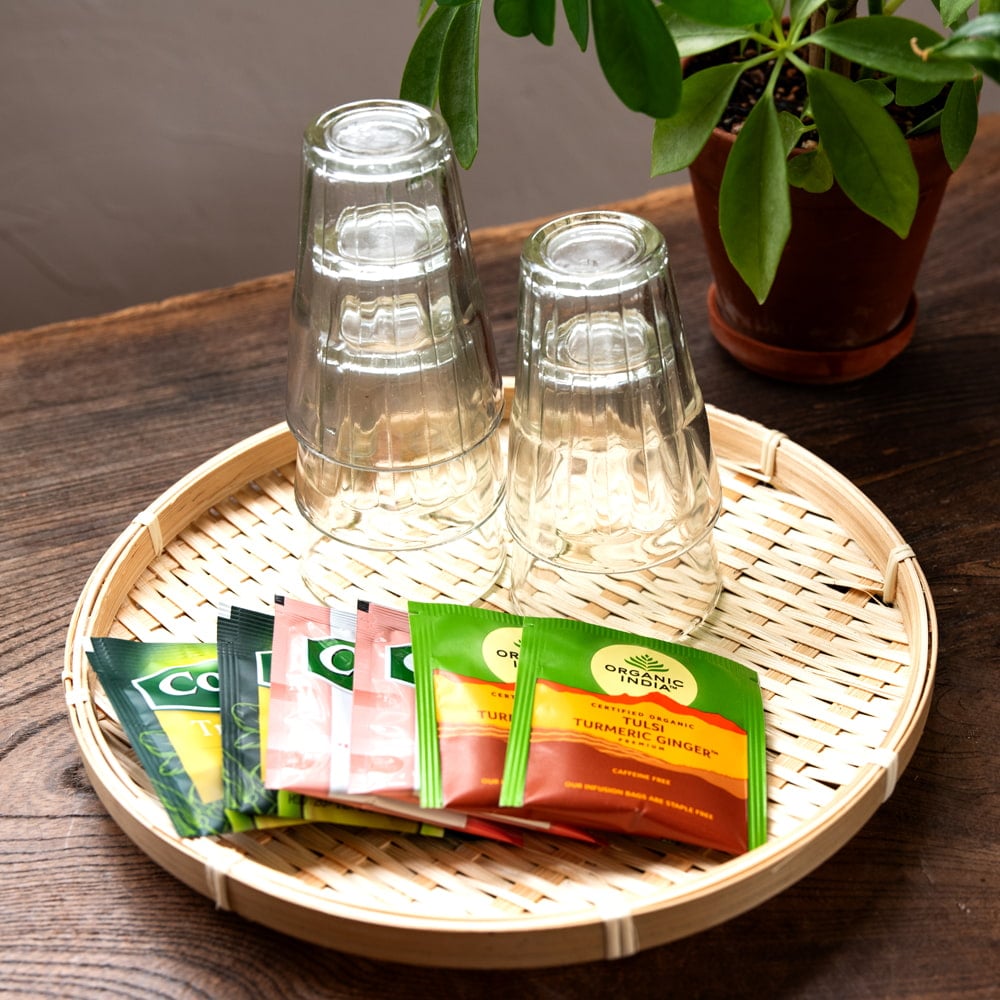 天然素材が嬉しい　バンブープレート【23cm】2枚目の説明写真です