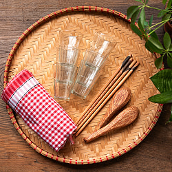 天然素材が嬉しい　バンブープレート【40cm】　 - サブ3