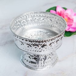 バリの飾りつき デコレーションスタンド 直径10.5cm(ID-CFLSP-613)