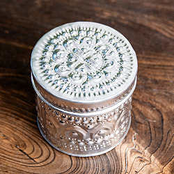 バリの飾りつき デコレーションボックス 小物入れ 8cm x 7.5cm - サブ2