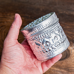 バリの飾りつき デコレーションボックス 小物入れ 8cm x 7.5cm - サブ5