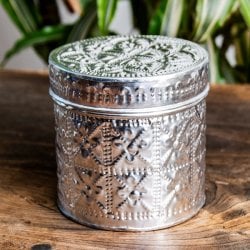 バリの飾りつき デコレーションボックス 小物入れ 10cm x 10cm(ID-CFLSP-618)