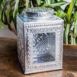 バリの飾りつき デコレーションボックス 小物入れ キャンディボックス 20.5 x 13cm(ID-CFLSP-619)