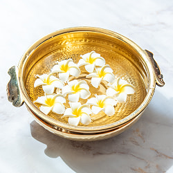 ウルリ（urli／uruli） 南インド伝統のアーユルヴェーダ調合器具 水盆 直径：26cm - サブ4