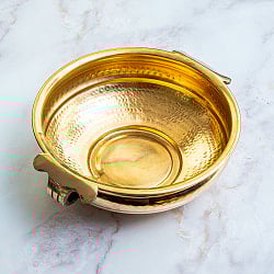 ウルリ（urli／uruli） 南インド伝統のアーユルヴェーダ調合器具 水盆 直径：26cm - サブ5