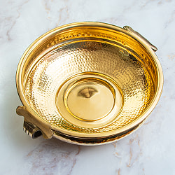 ウルリ（urli／uruli） 南インド伝統のアーユルヴェーダ調合器具 水盆 直径：31.5cm - サブ4