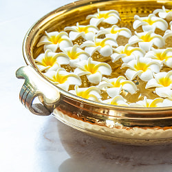 ウルリ（urli／uruli） 南インド伝統のアーユルヴェーダ調合器具 水盆 直径：36cm - サブ3