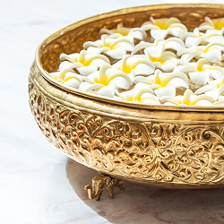 ウルリ（urli／uruli） 南インド伝統のアーユルヴェーダ調合器具 水盆 直径：35.5cm - サブ4