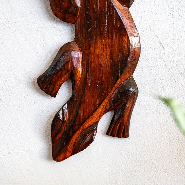 ゲッコーの壁飾り アジアンテイスト インテリア 3 - 顔部分を見てみました。