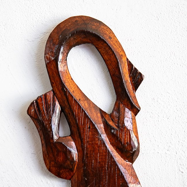 ゲッコーの壁飾り アジアンテイスト インテリア 4 - 尻尾の様子です。