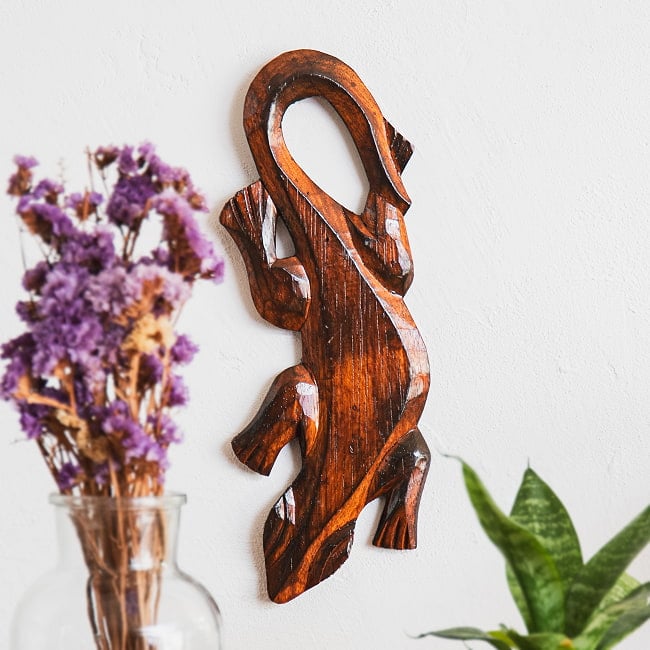 ゲッコーの壁飾り アジアンテイスト インテリア 6 - インテリアがぐっとアジアンになります。