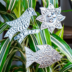 【自由に選べる5個セット】バリのアルミ雑貨 アジアンオーナメント クリスマスデコレーションやインテリアに - サブ2