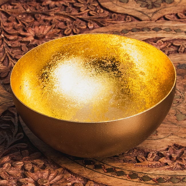 【24個セット】インテリアボウル 複雑な光沢が美しい 礼拝や小物入れなどに 直径：10cm程度 3 - ウッディなインテリアともよく調和します。