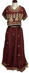 インドのドレス-チャニヤ・チョウリ【ワケアリ】の商品写真