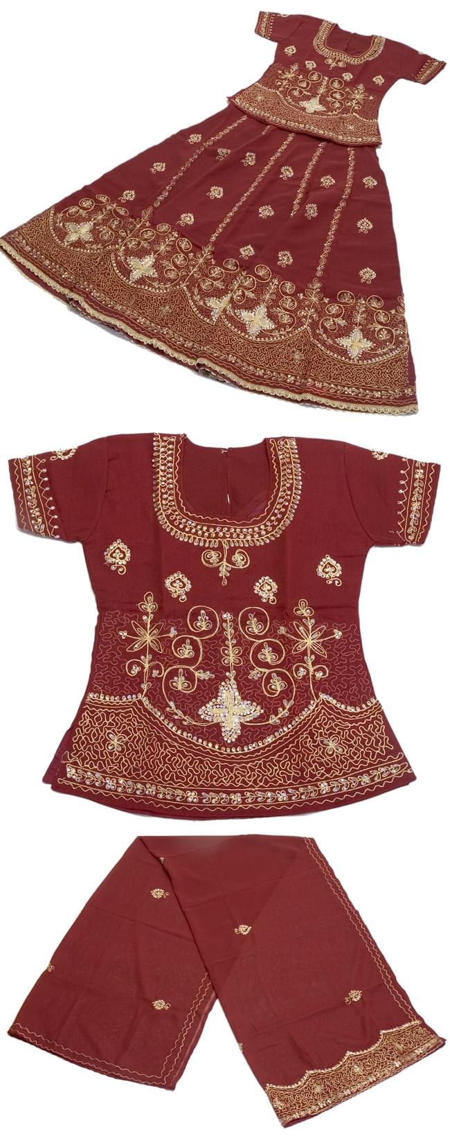 インドのドレス-チャニヤ・チョウリの商品写真 1枚目