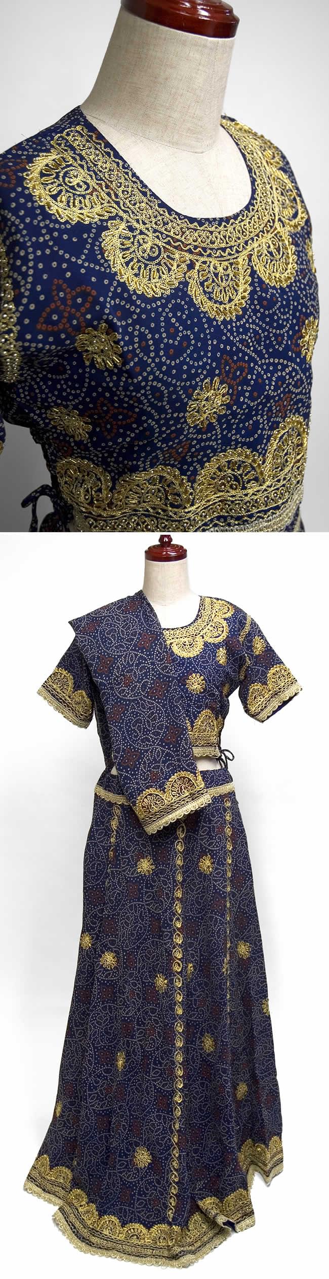 インドのドレス-チャニヤ・チョウリの商品写真 1枚目