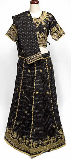 インドのドレス-チャニヤ・チョウリの商品写真 3枚目