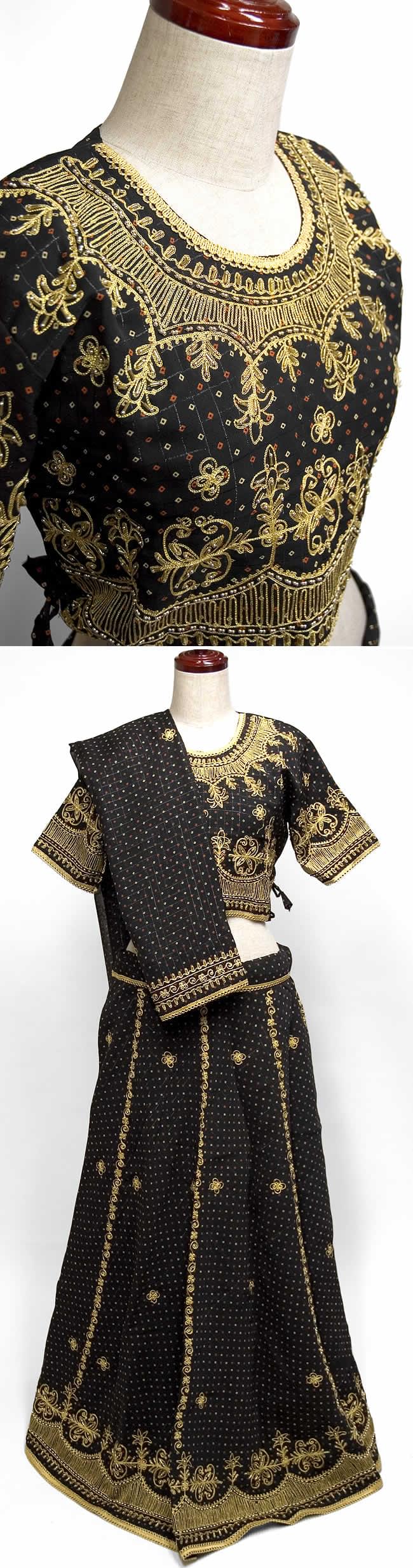 インドのドレス-チャニヤ・チョウリの商品写真 1枚目