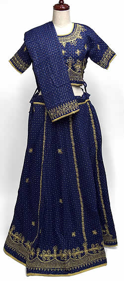 インドのドレス-チャニヤ・チョウリの商品写真 3枚目