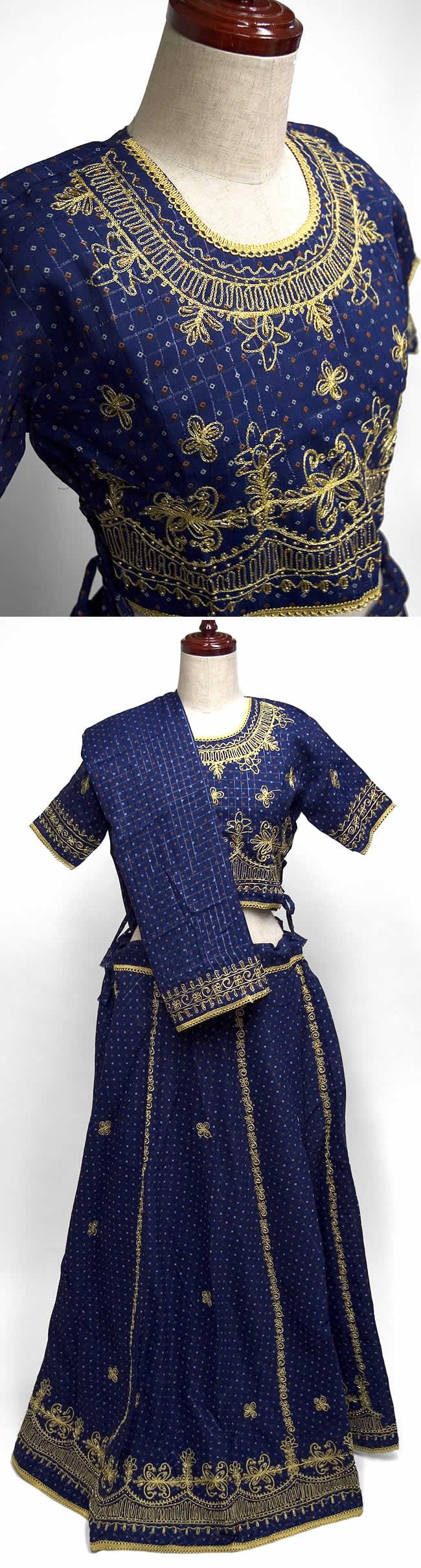 インドのドレス-チャニヤ・チョウリの商品写真 1枚目