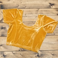 ベルベットのストレッチチョリ - オレンジイエローの商品写真