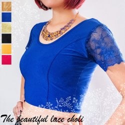 袖のレースが美しい ストレッチチョリ