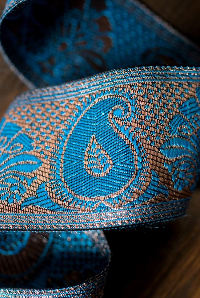 ペイズリー柄のチロリアンテープ (メーター売り・太幅 約5cm) 2 - ペイズリーの模様をあしらった美しいチロリアンテープです。