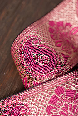 ペイズリー柄のチロリアンテープ（9mロール売り・太幅 約5cm） - サブ2