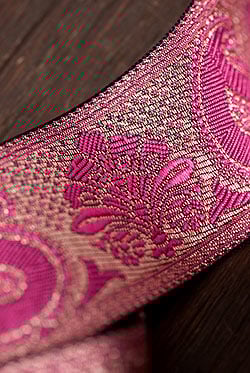 ペイズリー柄のチロリアンテープ（9mロール売り・太幅 約5cm） - サブ3