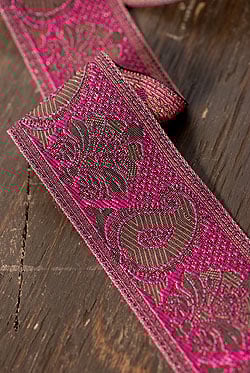 ペイズリー柄のチロリアンテープ（9mロール売り・太幅 約5cm） - サブ4