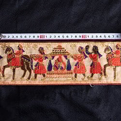 チロリアンテープ - メーター売 【極太幅9.8cm】 - シルクロード ゴータ刺繍 - サブ5