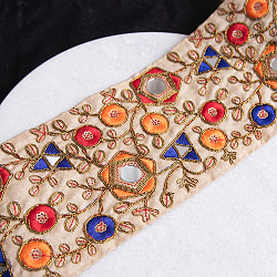 チロリアンテープ - メーター売 【極太幅11cm】 - ミラーワーク ゴータ刺繍 - サブ2