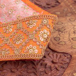 【全7色】 〔メーター売り〕チロリアンテープ　メーター売 - 金糸が美しい　更紗模様のゴータ刺繍〔幅:約5.8cm〕 - ハンデラバード - サブ2