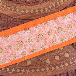 【全7色】約9m チロリアンテープ ロール売 - 金糸が美しい　更紗模様のゴータ刺繍〔幅:約5.8cm〕 - ハンデラバード - サブ5