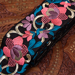 【極太幅7.5cm】 チロリアンテープ-メーター売 - 石楠花 - サブ5