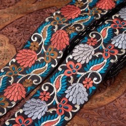 【極太幅7.5cm】 チロリアンテープ-メーター売 - 曼珠沙華