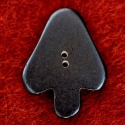 水牛の角ボタン[5個セット] - 約4cm ×約3cmきのこ - サブ3