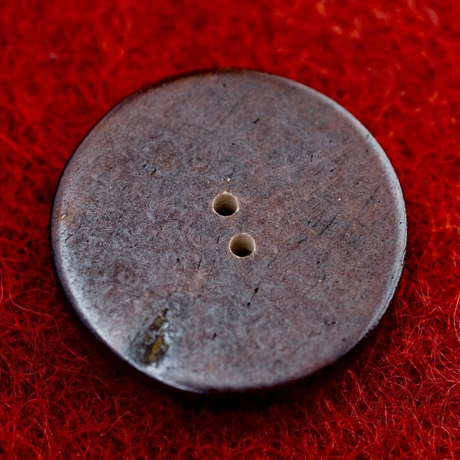 水牛の角ボタン[5個セット] - 約3cm - 星・丸 3 - 裏面です。