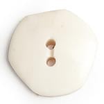 水牛の角ボタン[5個セット] - 白・丸の商品写真