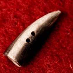 水牛の角ボタン[5個セット] - 約3cm角 - サブ2