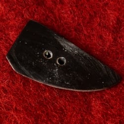 水牛の角ボタン[5個セット] - 約4.5cm×約2cm平角 - サブ3