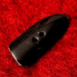 水牛の角ボタン[5個セット] - 約3.5cm×約1.2cm小角 - サブ2