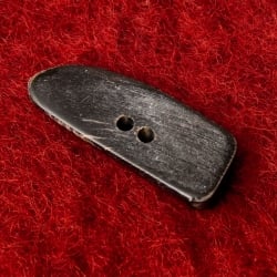 水牛の角ボタン[5個セット] - 約3.5cm×約1.2cm小角 - サブ3