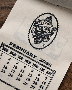 【2026年度版】手のひらサイズのネパールのカレンダー ガネーシャ - サブ2