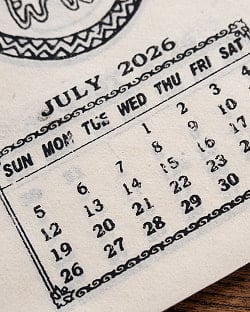 【2026年度版】手のひらサイズのネパールのカレンダー ハッピーカレンダー - サブ5