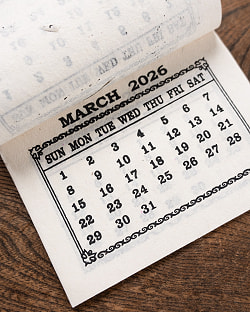 【2026年度版】手のひらサイズのネパールのカレンダー バンブー - サブ3