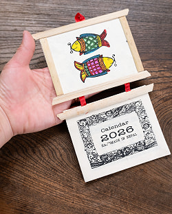 【2026年度版】手のひらサイズのネパールのカレンダー バンブー - サブ4