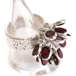 ガーネットのじゃらじゃらリングの商品写真