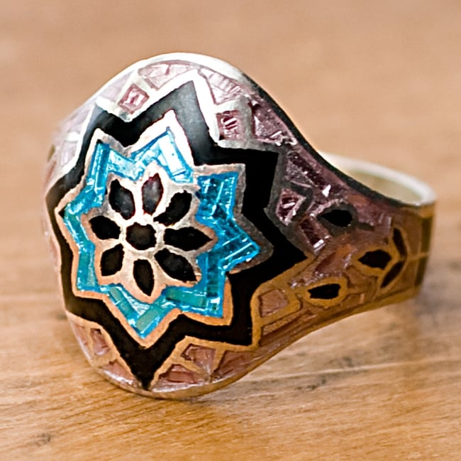 ムガルのシルバーリング　【シルバー925】の写真1枚目です。ムガル帝国の風格漂う美しい指輪です！マハラジャジュエリー,シルバー,925,指輪